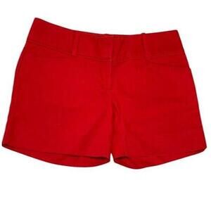 NWOT $70 The Limited Women's Exact Stretch Size 0R Red Short Shorts Low Rise